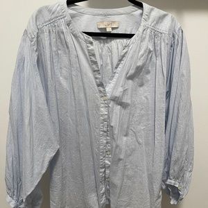 Ann Taylor Loft Smock-style Button-down